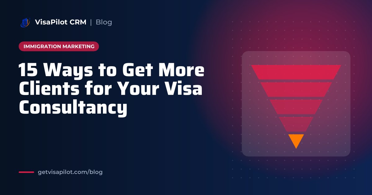 How to Get More Clients for Your Visa Consultancy: 15 Ideas That Work